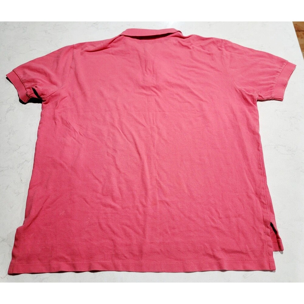 Polo Ralph Lauren Salmon Pink Polo Shirt XL Pink w Classic Pony Logo 100% Cotton - Picture 3 of 8